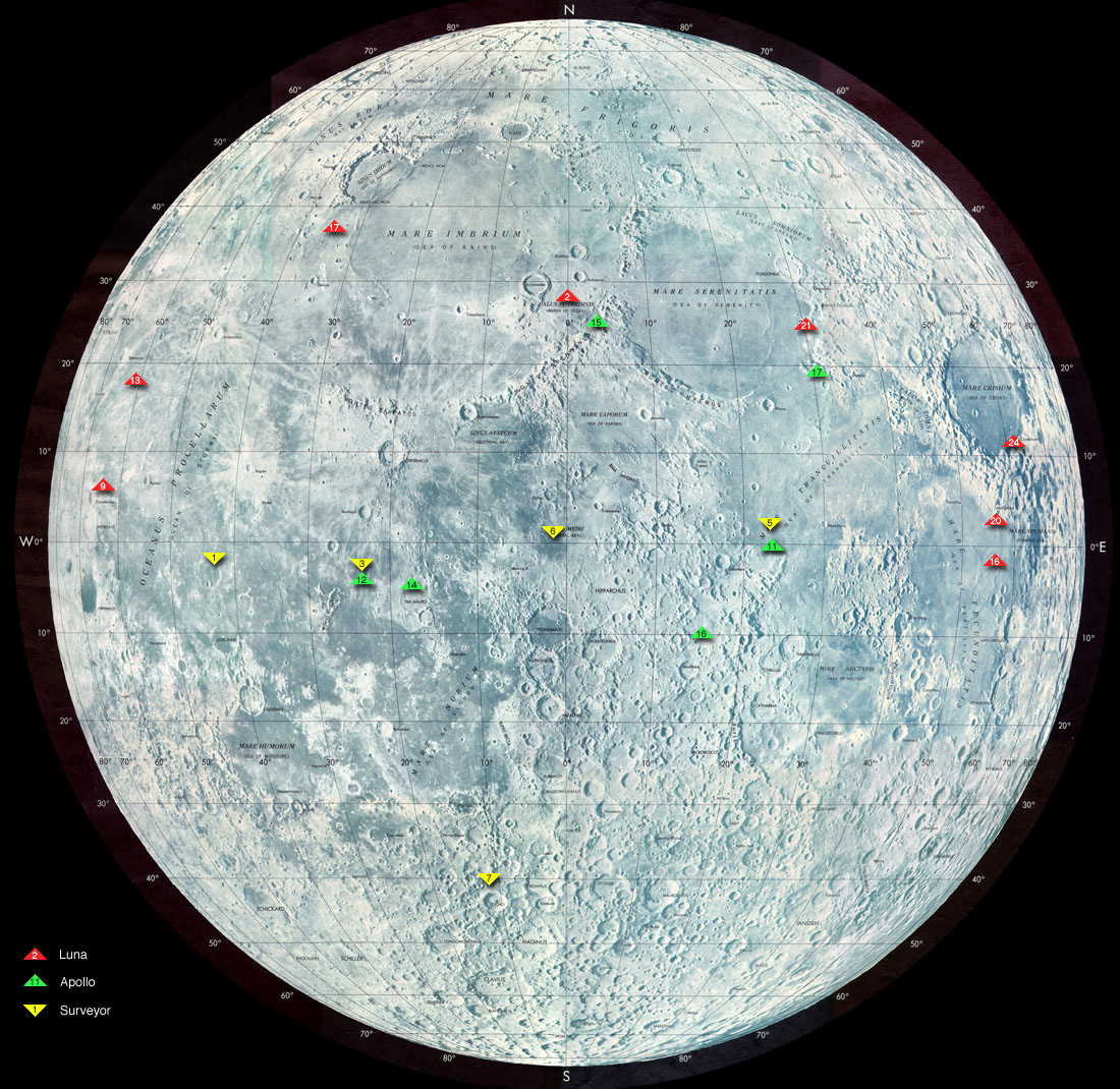 Lunar Site Map