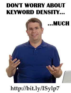 "Much" Cutts on Keyword Density