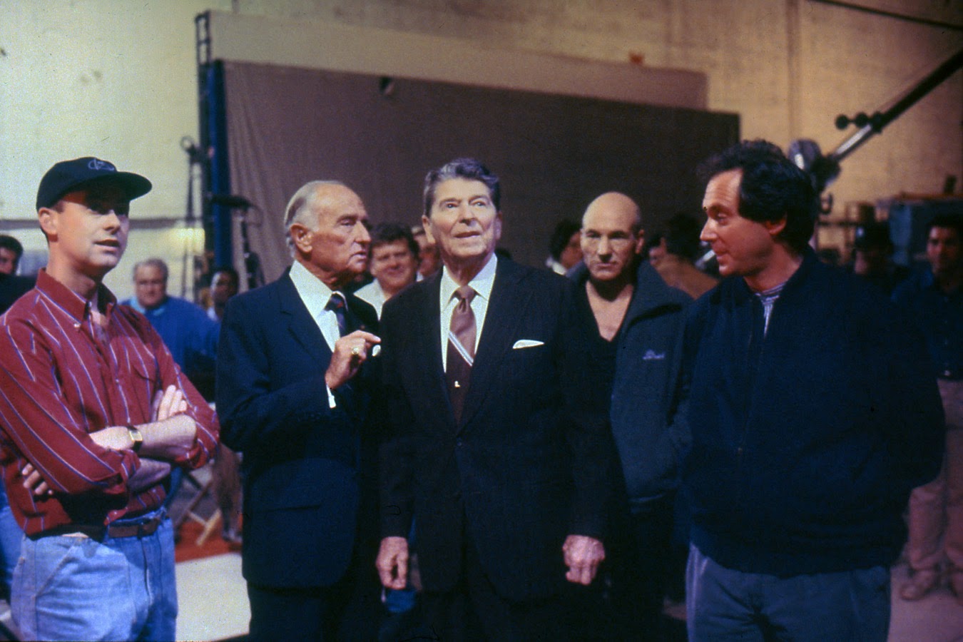 Ronald Reagan Visiting The Set of Star Trek: TNG. Your Argument is Invalid!